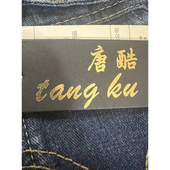 -JACKET Sleeveless Ripped Blue Denim Jacket size Medium - Picture 5 of 8